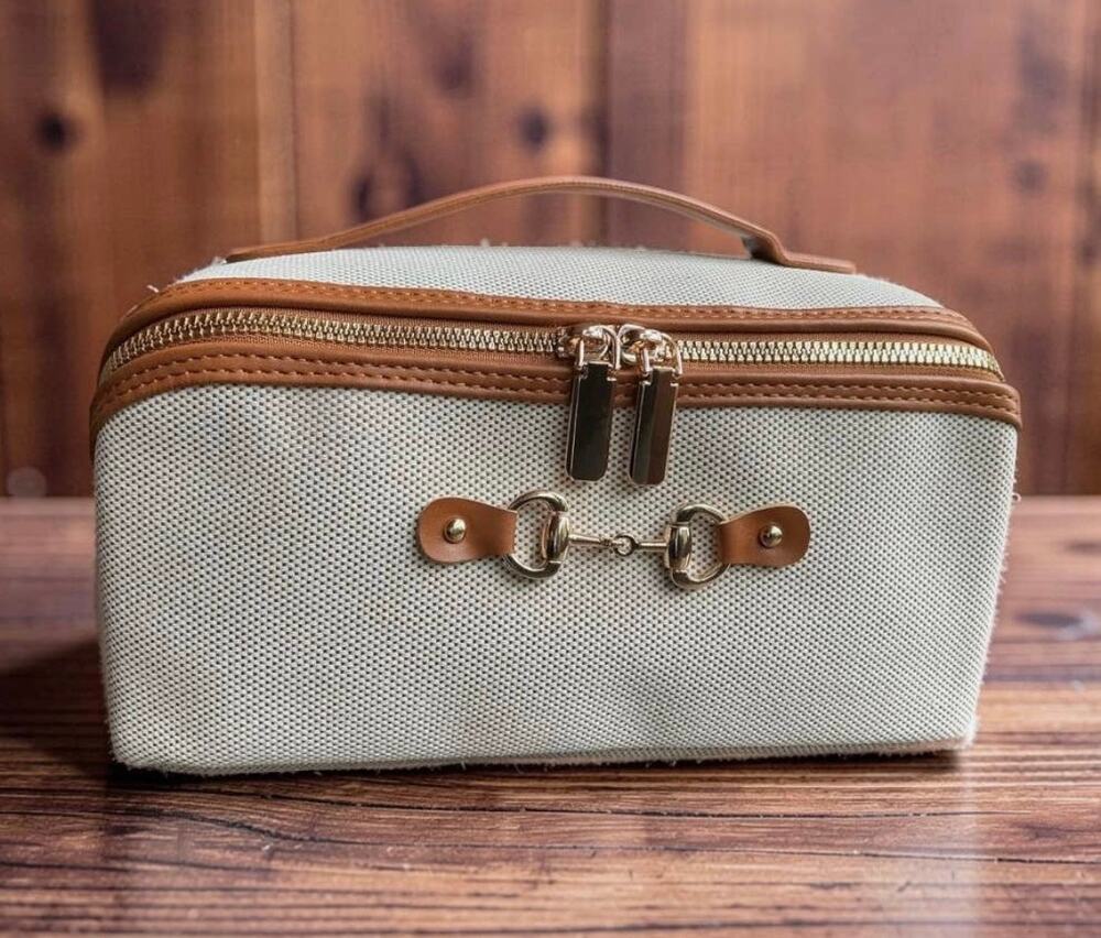 Westerian Equestrian Horse Bit Cosmetic Toiletry Bag